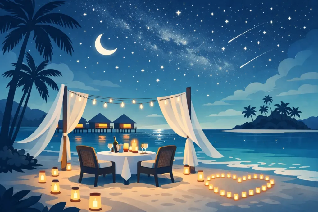 Starlit Beach Dinner Maldives Guide